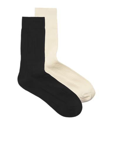 JACK & JONES Jac Premium Socks 2 Pack Noos, Nero, Taglia Unica (Pacco da 2) Uomo