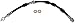 Dorman H622438 Front Passenger Side Brake Hydraulic Hose for Select Ford Models
