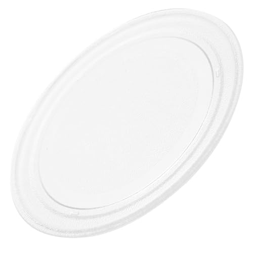 Plateau tournant pour micro-ondes en verre de 25,5 cm accessoire universel de rechange blanc