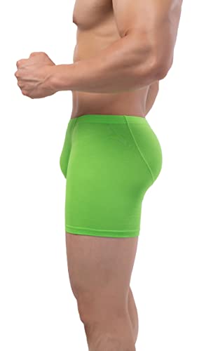 iKingsky Men's Modal Long Leg Boxer Briefs Soft Bulge Trunks No Ride Up Shorts Underwear Seamless Front Under Panties3