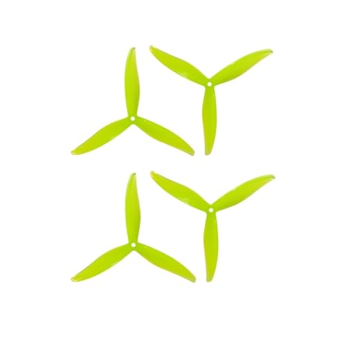 Hélices 7 pouces tripales polycarbonate jaune pour drone de course
