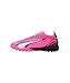 PUMA Men's Ultra Match TT Soccer Shoe, Poison Pink White Black, 36 EU