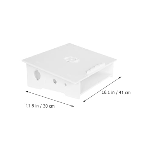 Base para portátil portátil con refrigeración luxshiny blanca miniatura 2
