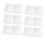 Photo Gallery zunoxaz 6 pezzi piatti doppia sezione in bianca mini ciotole per salse e condimenti antiscivolo e impilabili per cucina casa Photo Gallery zunoxaz 6 pezzi piatti doppia sezione in bianca mini ciotole per salse e condimenti antiscivolo e impilabili per cucina casa