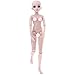 Hellery 1/3 Nu Féminin Articulé avec Tête pour Poupée BJD Night Lolita Blanc