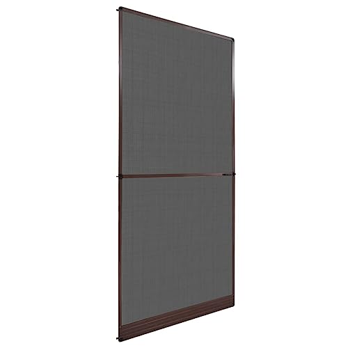 vidaXL Moustiquaire à Charnières Marron pour Porte 100x215 cm Protection