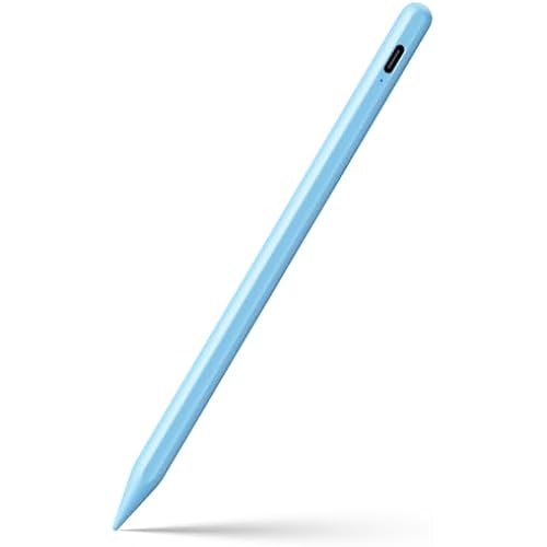 Stylus Pen for iPad 6-11th Gen 2X Fast Charge, Palm Rejection-Blue