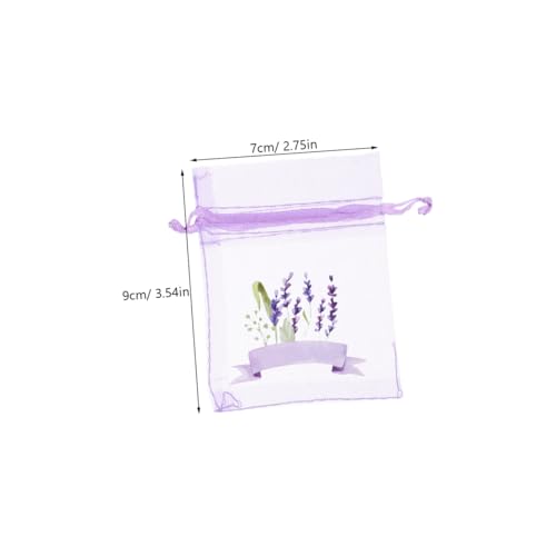 Bolsas de Malla con Cordón Lavanda UKCOCO 20pcs miniatura 2