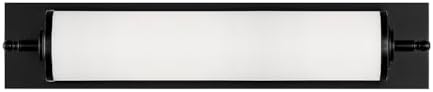 Crystorama Foster 1 Light LED Matte Black Bathroom Vanity