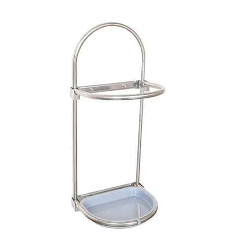 Support mural parapluie pliable réglable avec bac de drainage intégré - 2