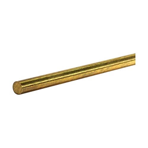 K & S K-S3953 2 mm Round Brass Rod Tube - Pack of 5