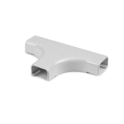 Housse en PVC blanc Hellermann Tyton pour cacher les raccords de goulottes murales