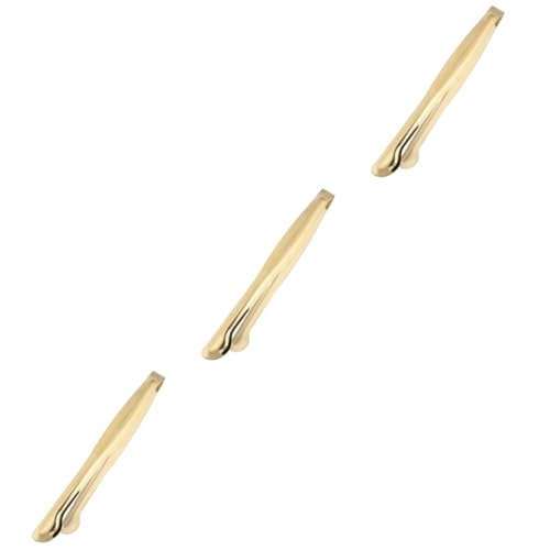 Alipis 12pièces Pince à Nourriture Acier Pour Glaçons Et Aliments Ustensiles Pour Cuisine Et Bar Modèle b Couleur Dorée