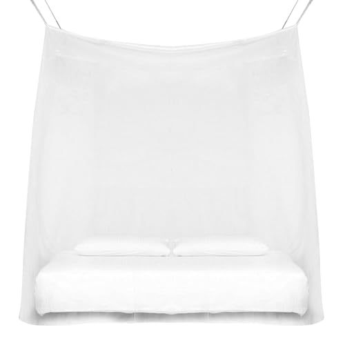 Mosquitera para Cama – Lavable para el Dosel, protección de Malla Reutilizable, Pantalla de Insectos portátil, diseño de Marco Rectangular, Dispositivo fiable para Dormir para Interiores y