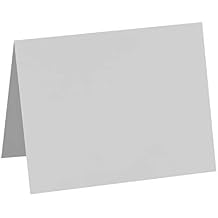 LUXPaper A2 Folded Cards | 4 1/4" x 5 1/2" | Gray | 92lb. Cover | 100% Cotton | 50 Qty