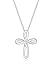 Produktbild Elli DIAMONDS Halskette Damen Kreuz Diamant (0.015 ct.) in 925 Sterling Silber