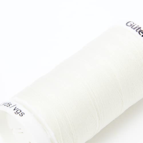 Gutermann Sew All Polyester Thread, 250Mtr, Ivory (0001)