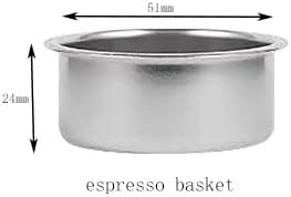 Miniatura 6 de Portafiltro sin fondo de 2.008 in 2 orejas para Delonghi Stilosa EC260ECP3420 Portafiltro sin fondo 2.008 in Delonghi Espresso Accesorios 2.008 in