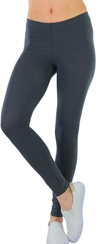 Image of ToBeInStyle Women's Skinny Fit Cotton Full Length Leggings Tights - Regular and Plus Sizes