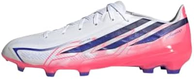 adidas Unisex-Adult F50 Hyperfast League Firm Ground, WhiteSolarPurpleSolarTurbo, 9