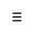 BUILDMART - 6x6 White Modern AC Vent Cover - Decorative Air Vent - Standard Linear Slot Diffuser - Register Grille for Ceiling, Walls & Floors - Texas Buildmart