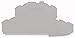 Wago, 2002-2491, Topjob S End Plate Gray; 0.8 Mm Thick