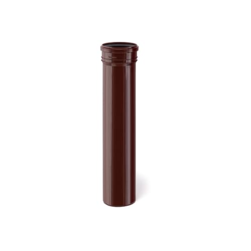 KARMAT Rohr DN100 Ø110 x 500mm Fallrohr Reinigungsrohr PP Entwässerungssystem Dachrinnen Regenwasser Verbinder | Polypropylen | Braun