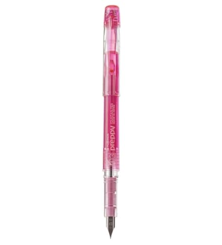 Image of PLATINUM Preppy Pink Fountain Pen, Fine Nib, Precision Writing Pen with Smooth Ink Flow.