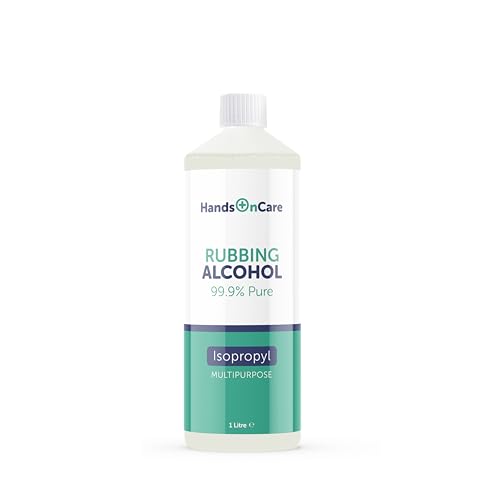 HandsOnCare - All Purpose Rubbing Alcohol | Isopropyl 99.9% Pure Isopropanol IPA for Cleaning, Laptops, Electronics, Glass, De-icer - 1 Litre