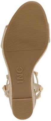 Cufflinks Inc. INC Womens Maverickp Faux Leather Ankle Strap Wedge Sandals Gold 10 Medium (B,M) - Image 4