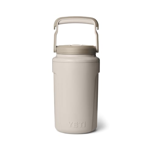 Image of YETI Silo Half Gallon Insulated Straw Cap Water Jug - Leakproof, Lightweight Sports Bottle with Fence Hook Handle - Keeps Drinks Ice-Cold - Ideal for Gym, Sports & Tournaments, Cape Taupe