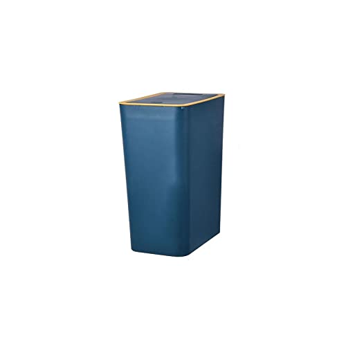 TURHAN Trashcan, Garbage Can Square Waste Toilet Trash Bin with Lid Kitchen Garbage Basket Bathroom Home Recycling Compost Dustbin Rubbish Cube