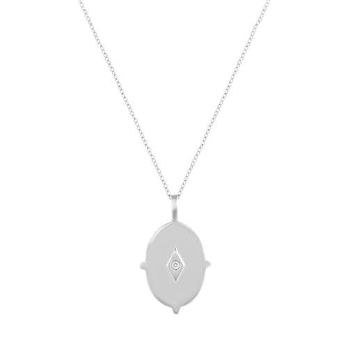 Collier croix lune en argent 925 véritable pour femme de qualité supérieure