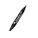 CalFlor PE49406CF ScratchCure 3 Shade Double Tipped Repair Pen for Use on Wood, Laminate, Flooring & Furniture, Walnut