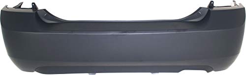 Evan Fischer Rear Bumper Cover Compatible with 2006-2009 Ford Fusion Primed 2.3L Eng with Single Exhaust Hole