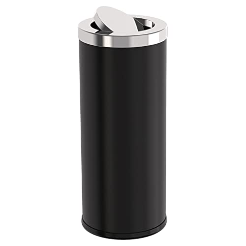 RAABYU Cubo de Basura de Cocina Cubo de Basura de Acero Inoxidable Cubo de Basura Tipo almeja Cubo de Basura para Exteriores Césped para Exteriores Recepción de Hotel