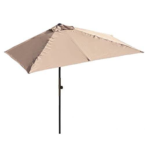 YFZNWHX Demi-Parasol Rectangulaire |Demi-Parasol De Balcon |Protection UV| 250x130cm, 200x100cm| Parasol Mural De Jardin|avec Manivelle|Parfait pour Balcons, Jardins Et Patios