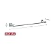 DELTA FAUCET 77530 Ara Towel Bar Rack, 30 inch, Chrome, 30 In