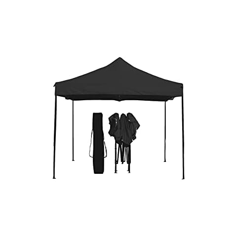 Heatwave Gazebos 3x3 Fully Waterproof Pop up Gazebo With Accessories - Black Cover