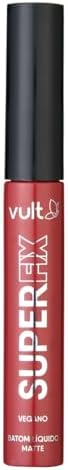 <span class="rank-badge">10</span> Vult Super Fix Batom Líquido Matte (Vermelho Profundo) 