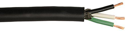Coleman Cable 55043303 14/3 Sjeoow Seoprene Service Cable, Black, 250'