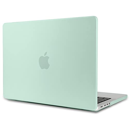 TWOLSKOO 2023 2022 2021 MacBook Pro 16 インチ ケース A2780 M2 A2485 M1 Pro Max 対応 耐衝撃 排熱機能 改良型 マット ハードケース (浅緑)