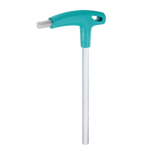 sourcing map T-Handle Hex Key Wrench 10mm Metric CR-V T-Key Inner Hexagon Wrenches Spanner Repair Tool for Automotive Household Maintenance, Blue