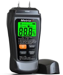 Metrix+ MM2 Digital Moisture Meter with dedicated measuring modes of wood, paper, wall and 3 color LCD backlit display.-image-27