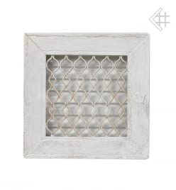 Grille de ventilation installation facile KRATKI blanc pour cheminée - 3