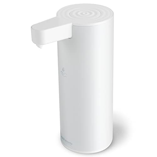 DANAWA 9 oz. Premium Automatic soap Dispenser, Touch-Free Rechargeable Sensor Liquid Soap Pump Dispenser, Stainless Steel (White)