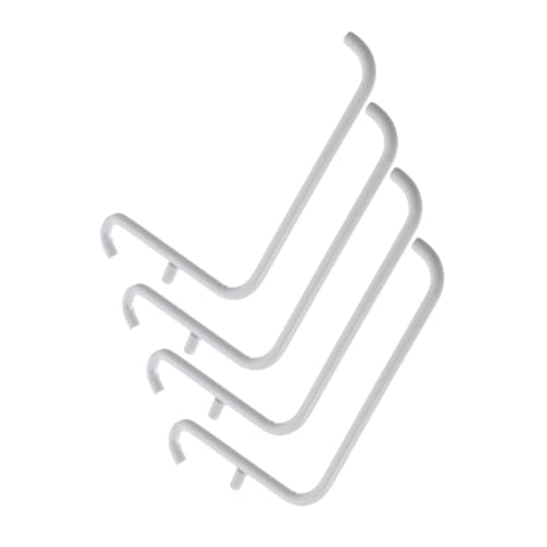 KICHOUSE 4pcs Metal Paint Bracket Hooks for Pegboard Garage Organization Tool Storage Basement Supplies