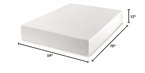 Image of Best Price Mattress 12 Inch Full Mattress Bed-In-A-Box, Green Tea Memory Foam, White