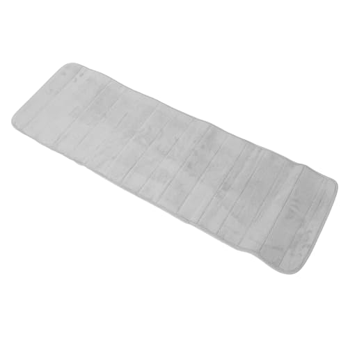 Orolotay 120x40cm Alfombra de Manta Absorbente Antideslizante de Espuma viscoelastica de Cocina Dormitorio de Puerta Estera del Piso grisaceo