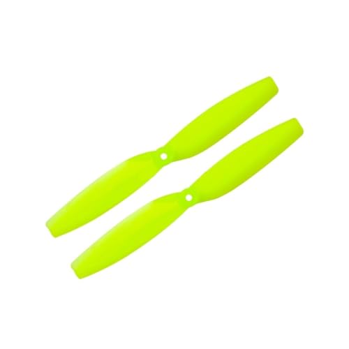 Hélices 2 pales 65mm trou 1.5mm en PC jaune pour drone FPV